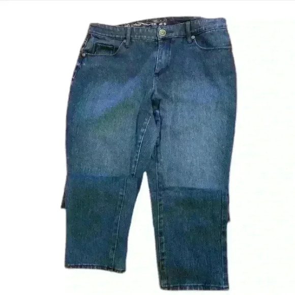 Coldwater Creek 12P Jeans slim leg navy wash - Picture 1 of 7